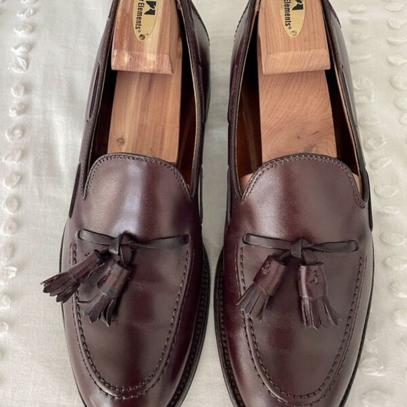 Alden Burgundy Tassel Loafers - Picture 1 of 6